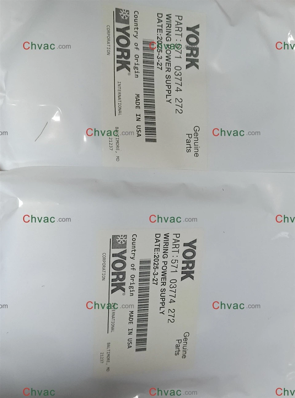 यॉर्क 571-03774-272 वायरिंग विद्युत आपूर्ति वाईडी